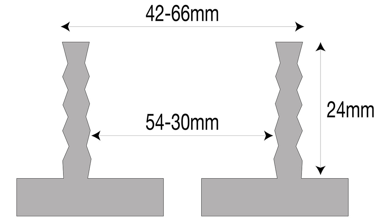 Bernardo Griffe ondulate per mandrino M70