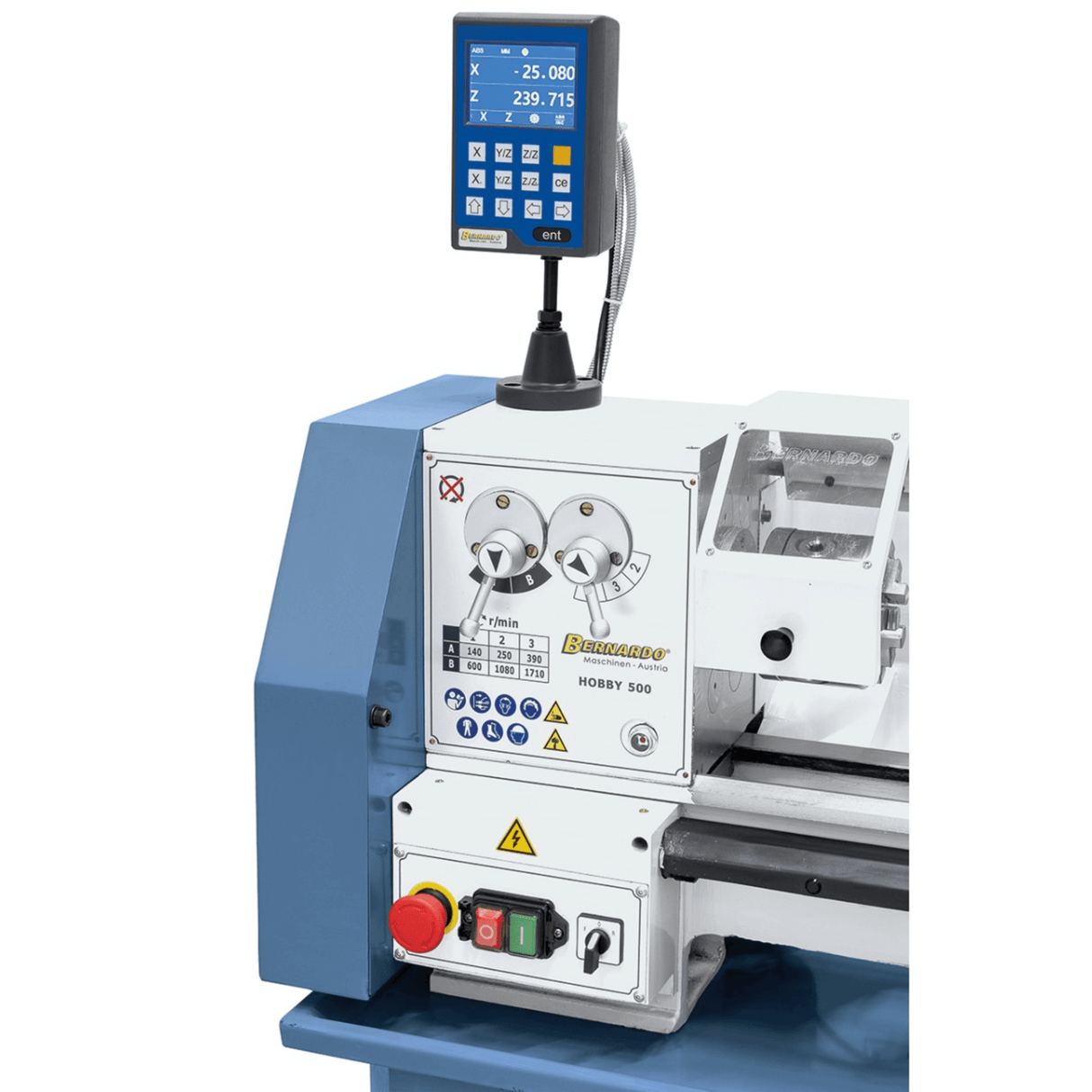 Bernardo Tornio Metallo Hobby 500 / 230V con DRO 2 assi DT-40