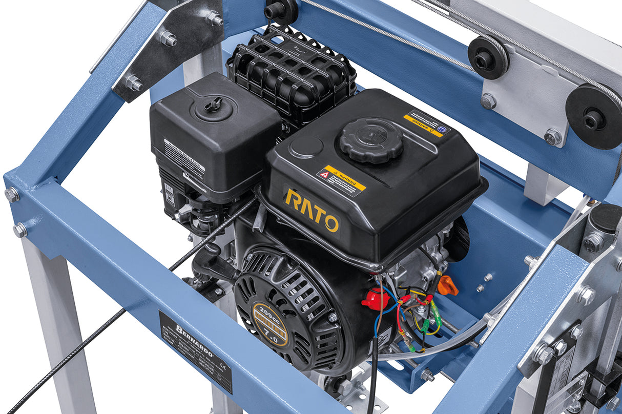 Sega a nastro per tronchi Bernardo BBS 400 B – Motore a benzina 7 HP