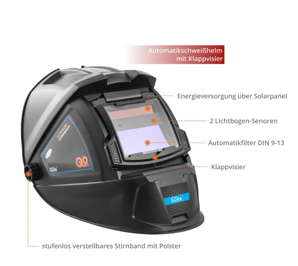 Casque de soudage automatique Güde GSH-K