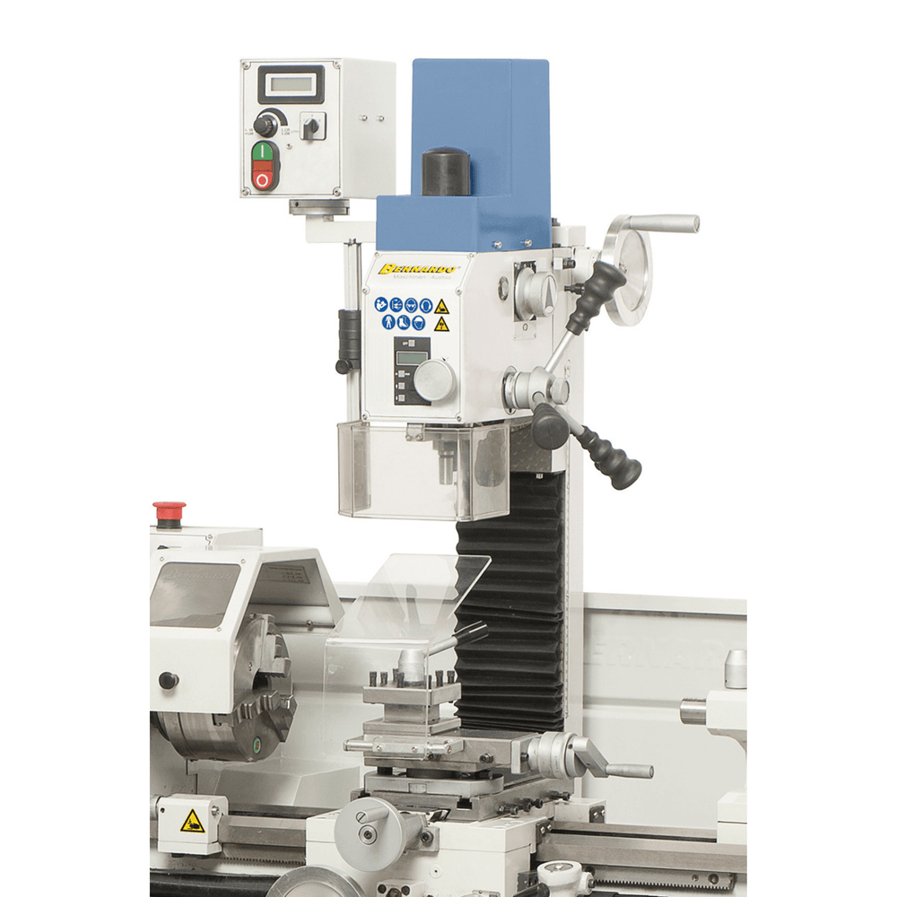 Tornio Bernardo Profi 700 BQV Vario / 230 V con DRO – Compatto e preciso