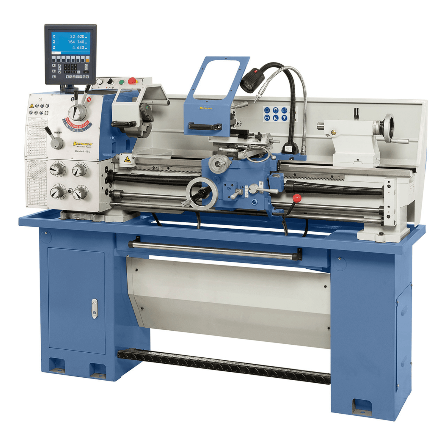 Tornio Bernardo Standard 165 D con DRO 3 assi ES-12 V