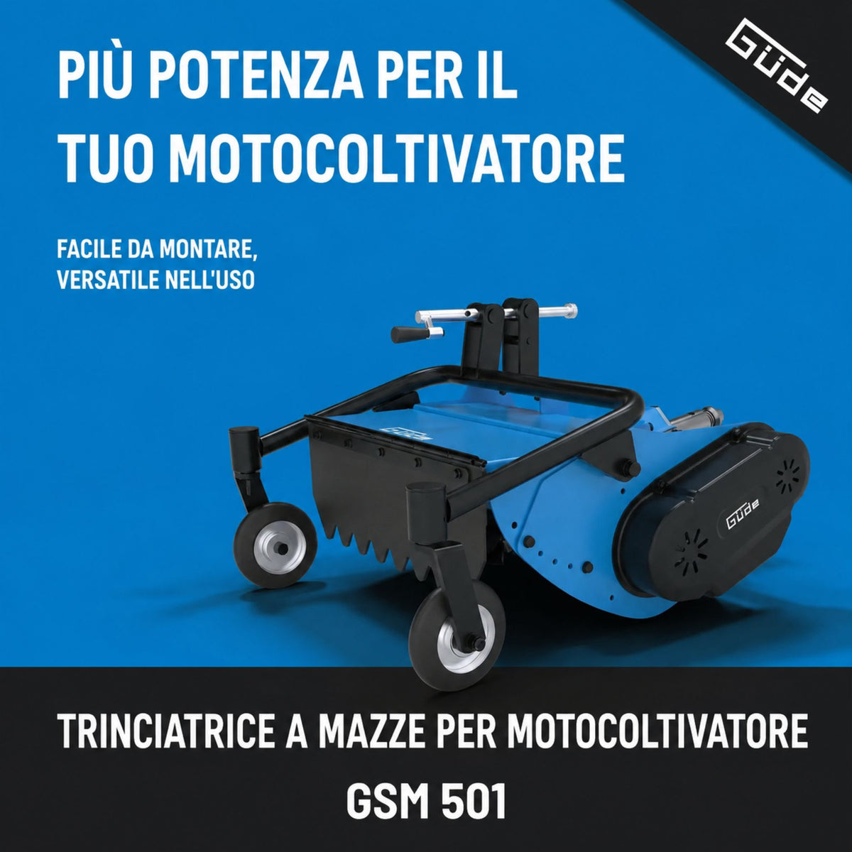 Broyeur à fléaux pour motoculteur Güde GSM 501