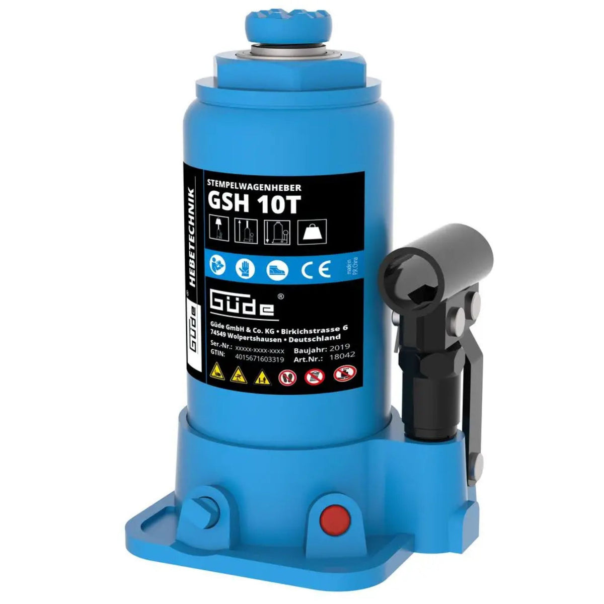 Cric bouteille Güde GSH-10T