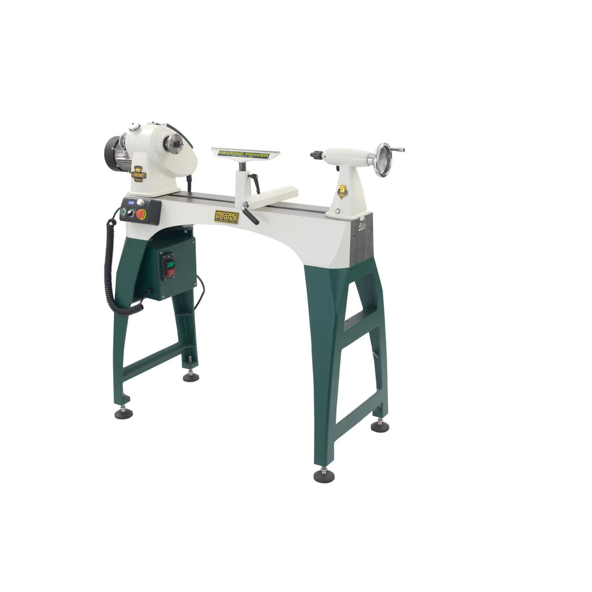 Combo tour à bois Record Power CORONET ENVOY + Support latéral complet