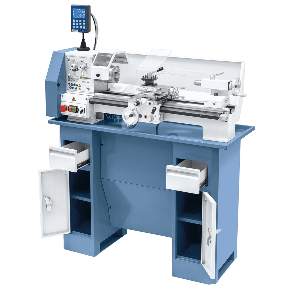 Bernardo Tornio Metallo Hobby 500 / 230V con DRO 2 assi DT-40