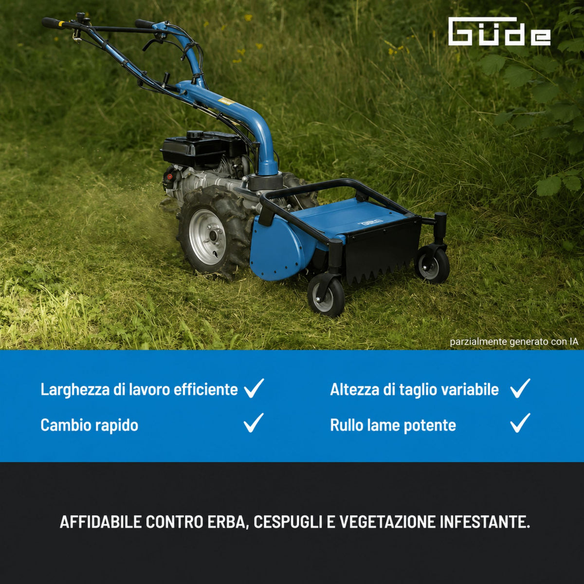Broyeur à fléaux pour motoculteur Güde GSM 501