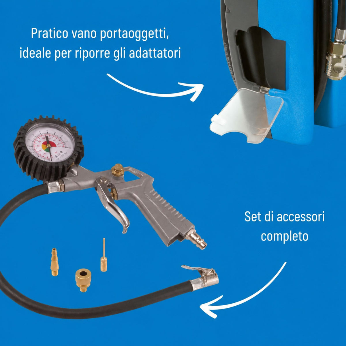 Compresseur d'air portable Güde Airpower 180/08