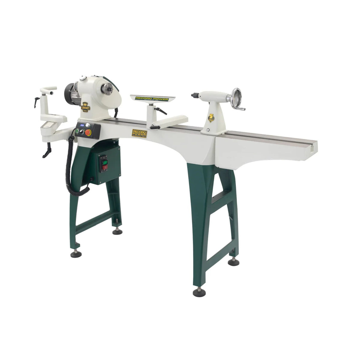 Combo tour à bois Record Power CORONET ENVOY + Support latéral complet