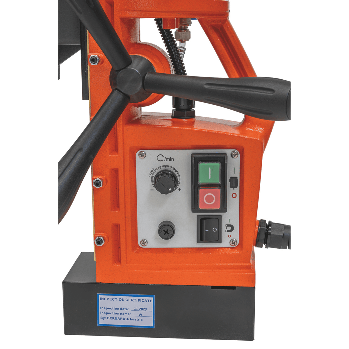 Carotteuse magnétique Bernardo MD 5050 VD – Ø 50 mm × 50 mm, vitesse variable, moteur 1700 W, poids 11.2 kg