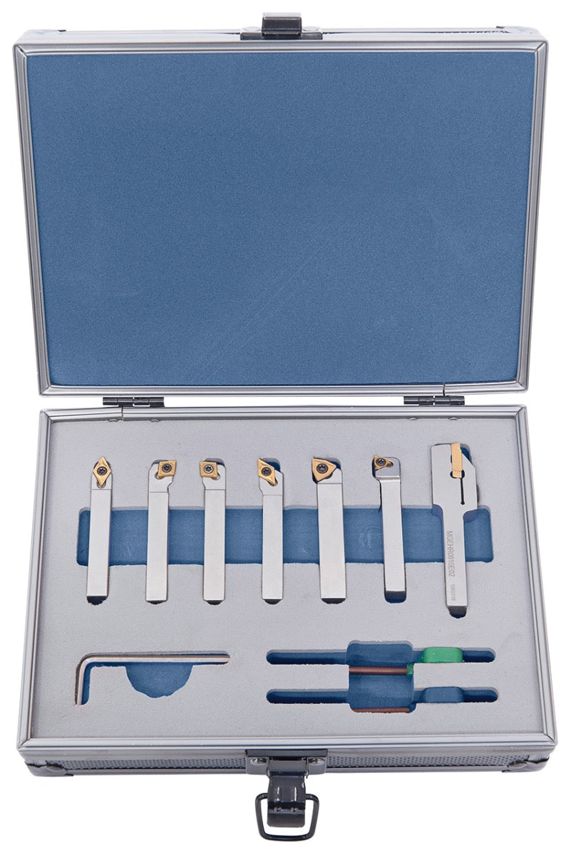 HM 8mm multi-cutting insert lathe tool, L kit