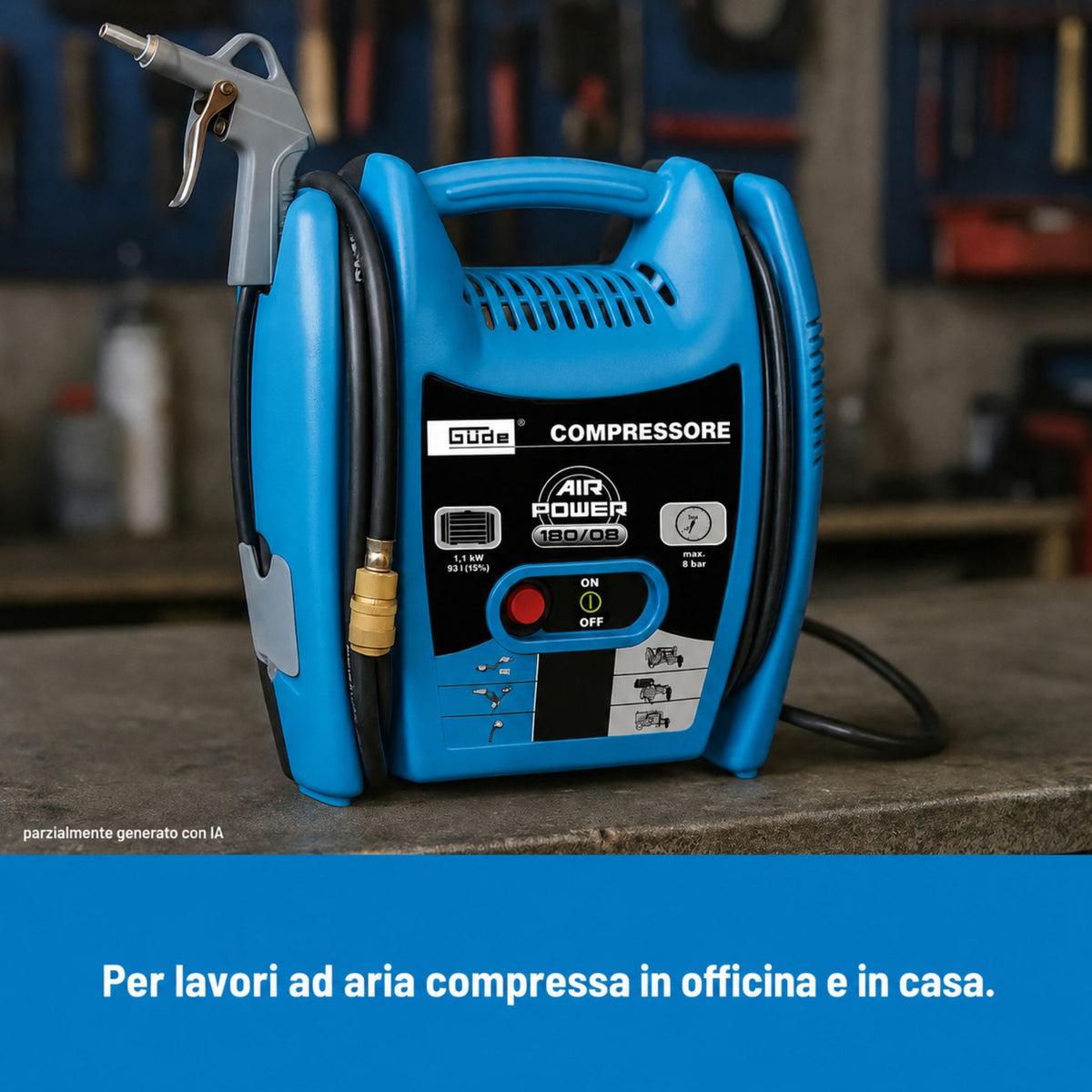 Compresseur d'air portable Güde Airpower 180/08