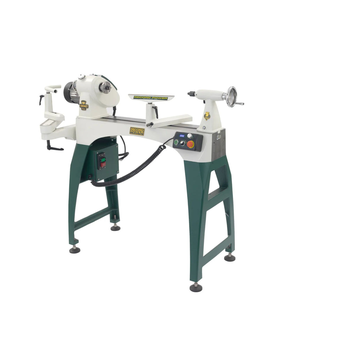 Combo tour à bois Record Power CORONET ENVOY + Support latéral complet