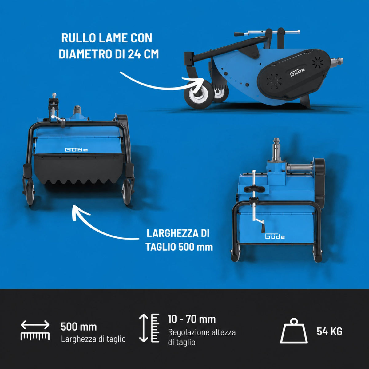 Broyeur à fléaux pour motoculteur Güde GSM 501