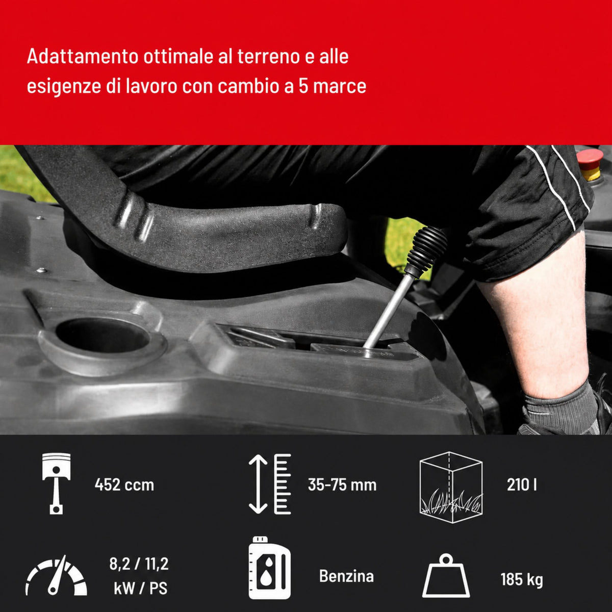 Tondeuse autoportée Güde GAR 960 T