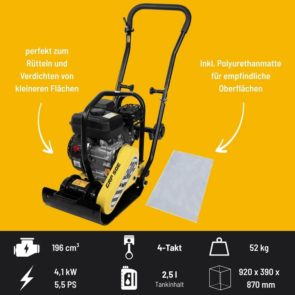 Piastra vibrante Guede GRP 50E – Compatta e maneggevole