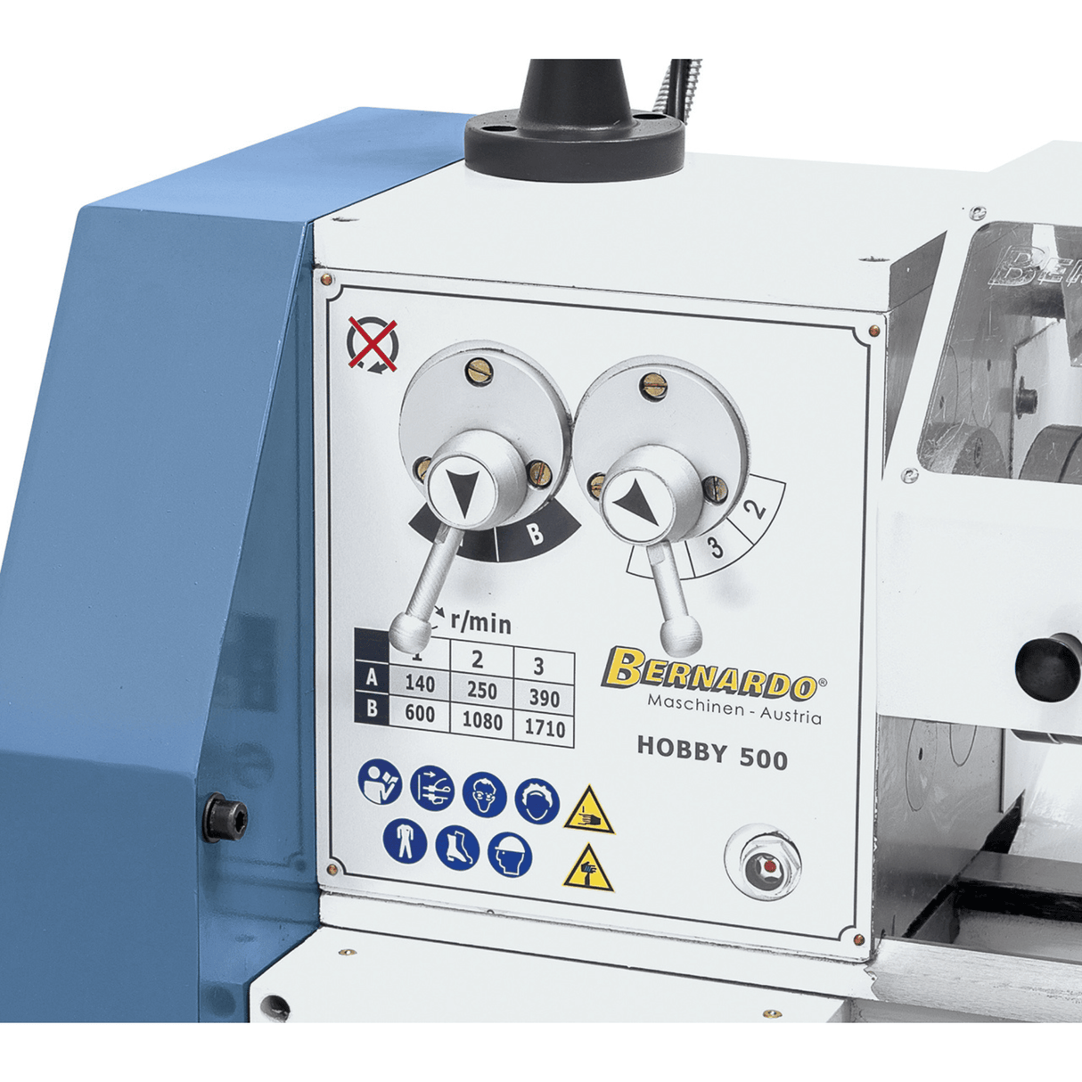 Bernardo Tornio Metallo Hobby 500 / 230V con DRO 2 assi DT-40
