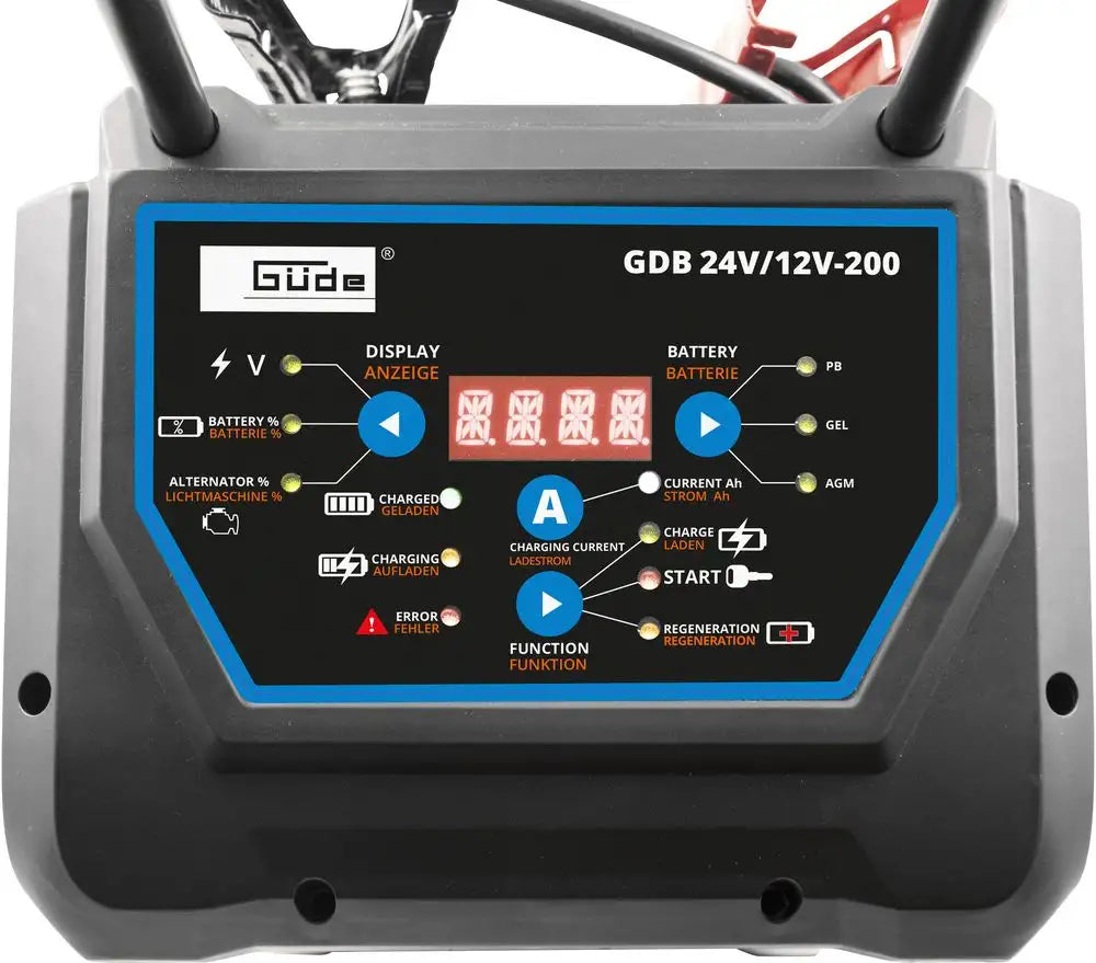 Chargeur numérique Güde GDB 24V/12V-200