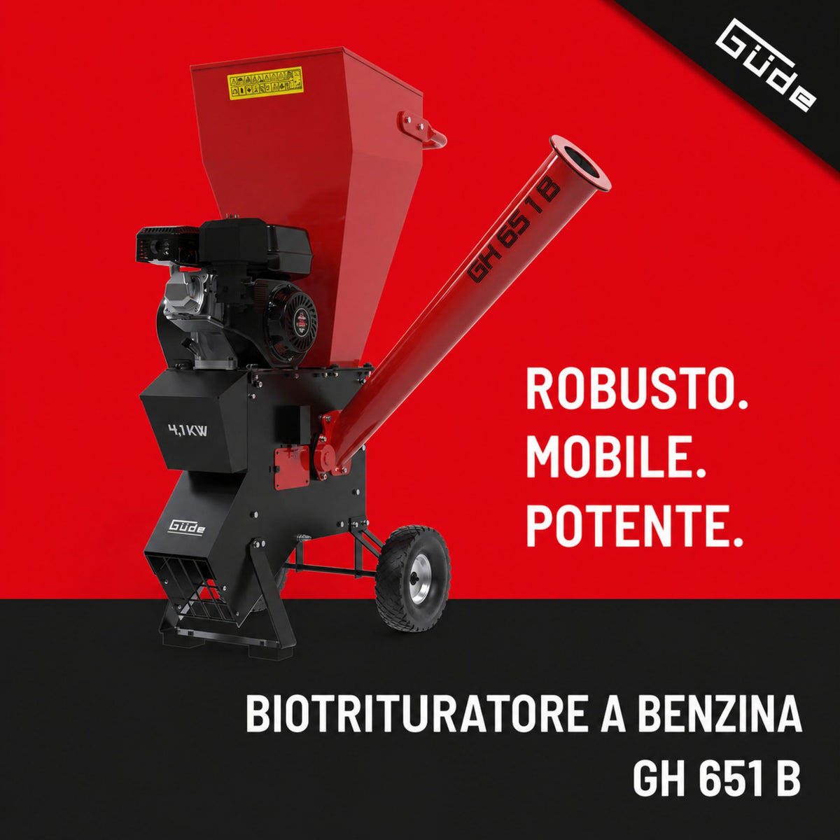 Broyeur thermique Güde GH 651 B