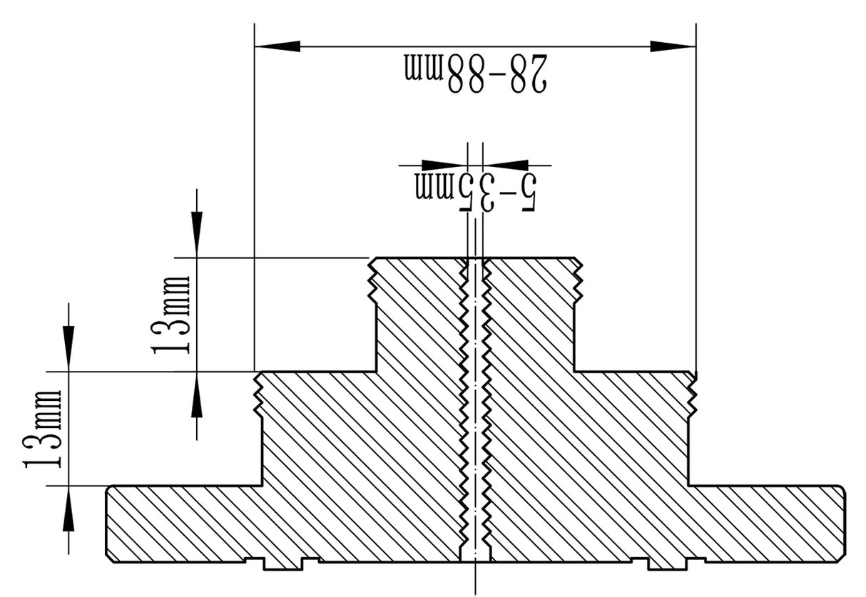 Mandrin de tour Bernardo Mors étagés M 115