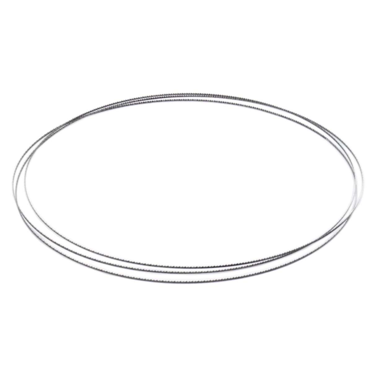 Set da due lame sottili per sega a nastro Sabre 300 con dentatura fine 24 TPI, ideali per tagli curvi e lavorazioni di precisione con guida a scorrimento Cobra.