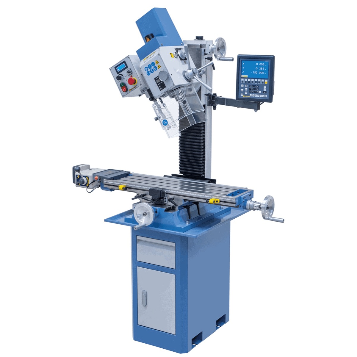 Drill and milling machine BF 30 N Super with feed and 3-axis display ES-12 V
