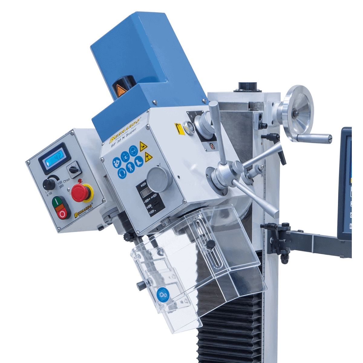 Drill and milling machine BF 30 N Super with feed and 3-axis display ES-12 V