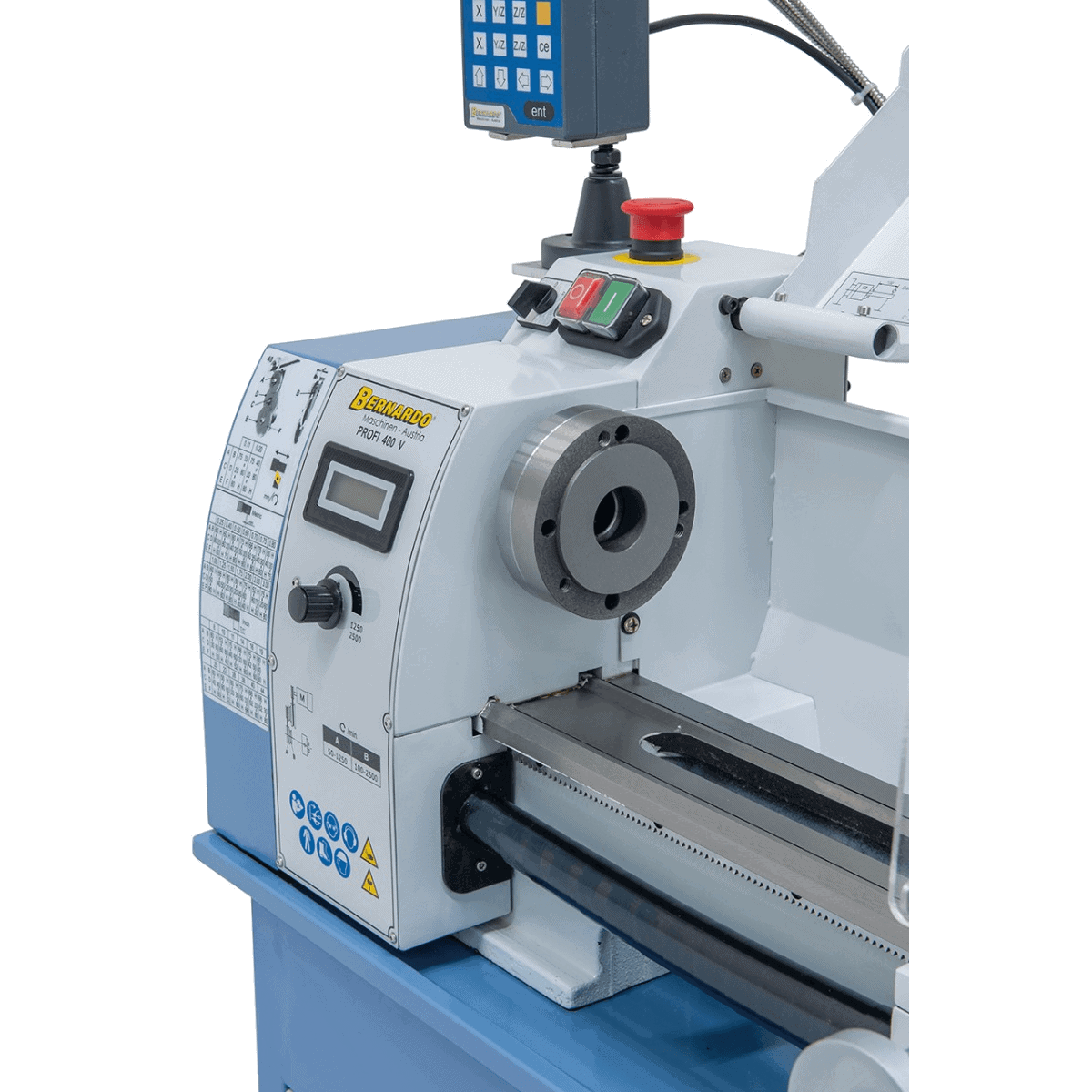 Profi 400 V / 230 V lathe incl. 2-axis digital display DT 40