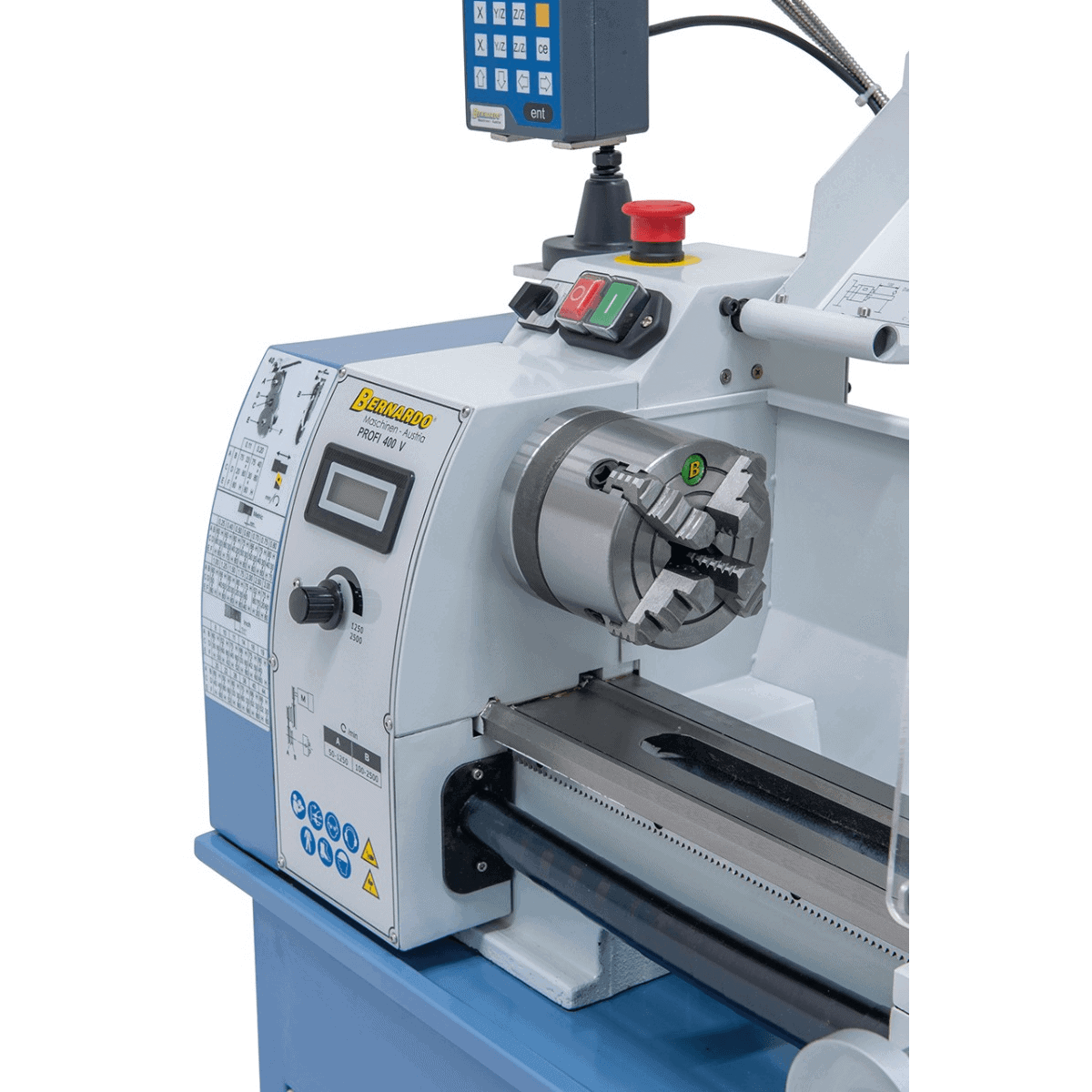 Profi 400 V / 230 V lathe incl. 2-axis digital display DT 40