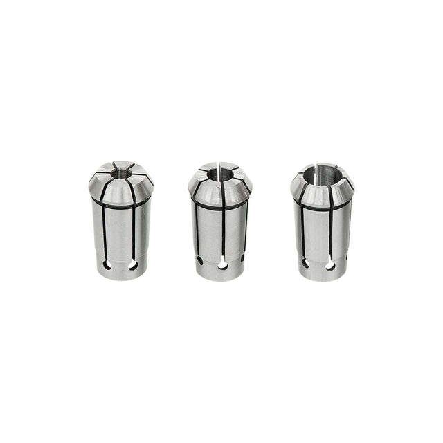 Set professionale di pinze di serraggio per mandrino T 500 PF, per utensili da 6, 8 e 12 mm. Alta precisione e tenuta sicura per fresatura di qualità.