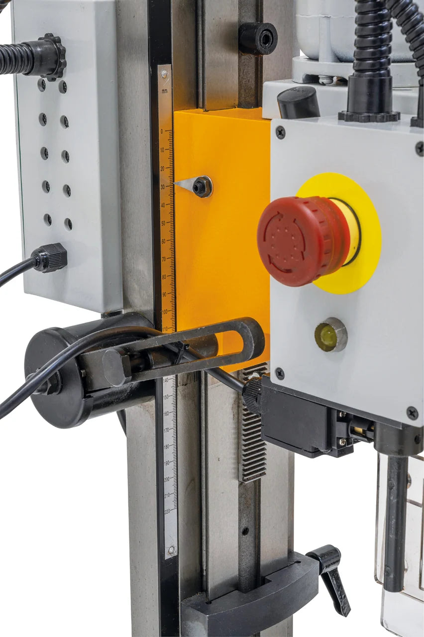 Colonna della trapano-fresatrice M4P MD 18 / 230 V con scala graduata per la regolazione in altezza della testa