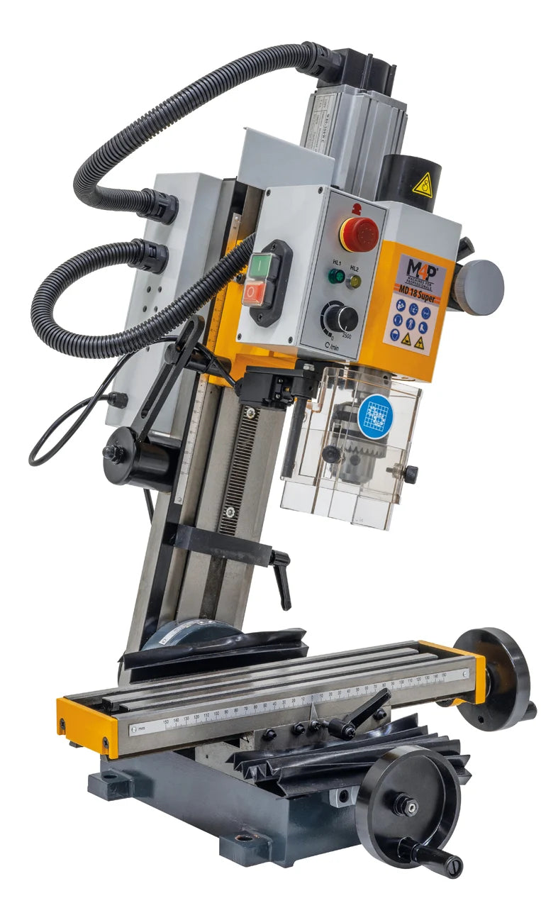 Trapano-fresatrice M4P MD 18 Super / 230 V con testa di fresatura inclinata