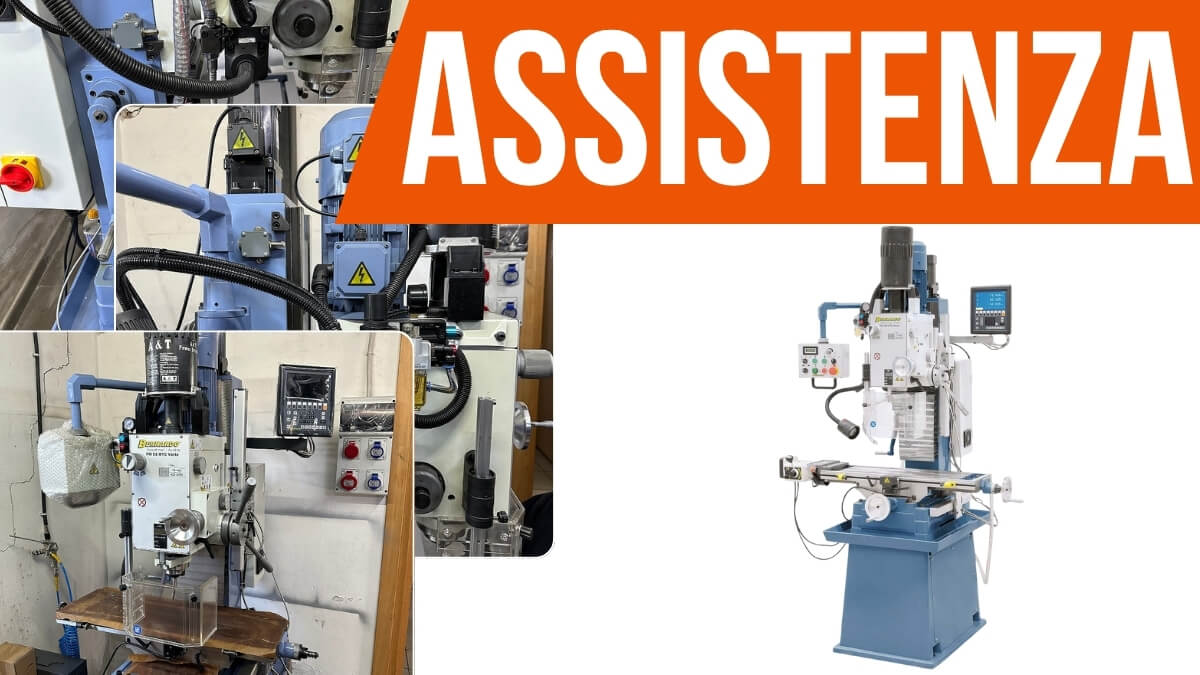 Installazione trapano e fresatrice FM 55 HTC vario con display digitale a 3 assi