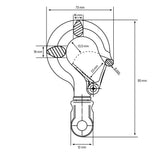Palan électrique à chaîne Güde GEKZ 300 – capacité 300 kg, chaîne 3 m, IP54