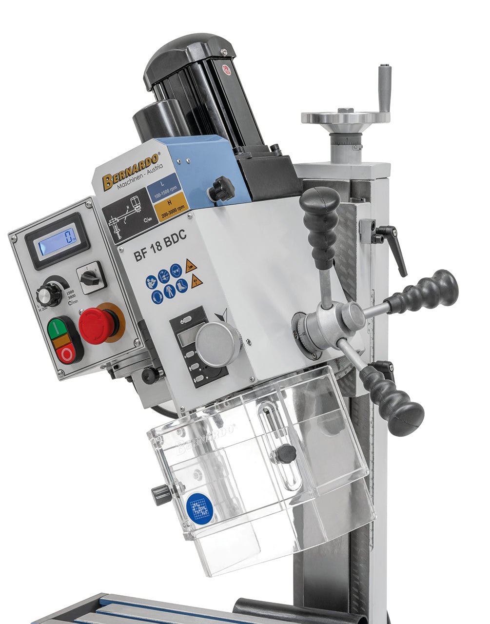 Trapano fresatrice Bernardo BF 18 BDC – Potente e preciso con display digitale