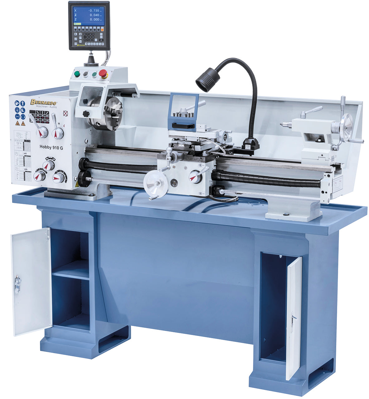 Bernardo Tornio Hobby 910 G 230V / 400V con DRO a 3 assi ES-12 V