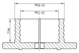 Mandrin pour tour Bernardo Mors cannelés pour mandrin M115