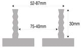 Mandrin de tour Bernardo Mors crénelés pour mandrin M95