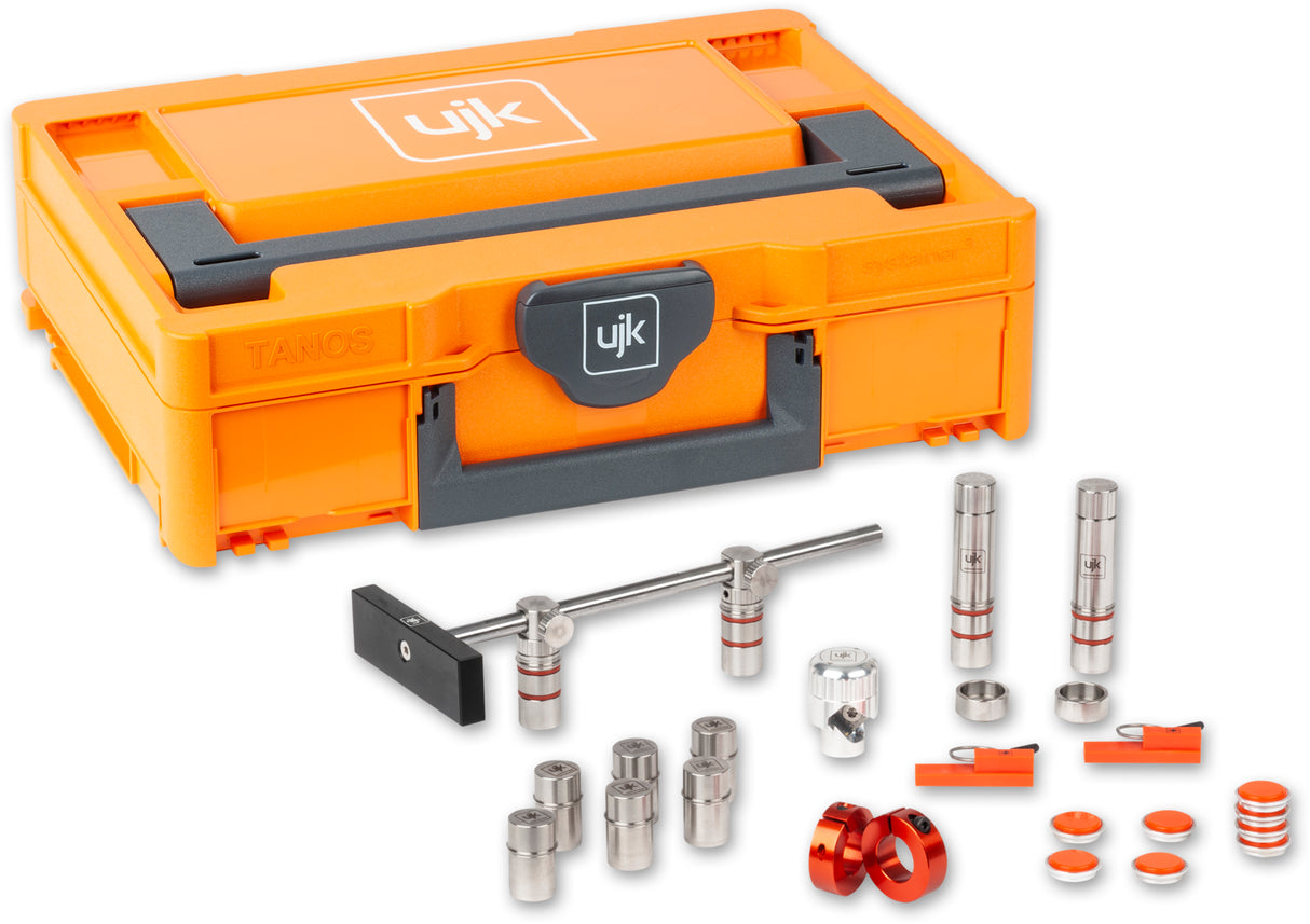 Kit d'accessoires de serrage autobloquant UJK pour chien dans un coffret T-LOC