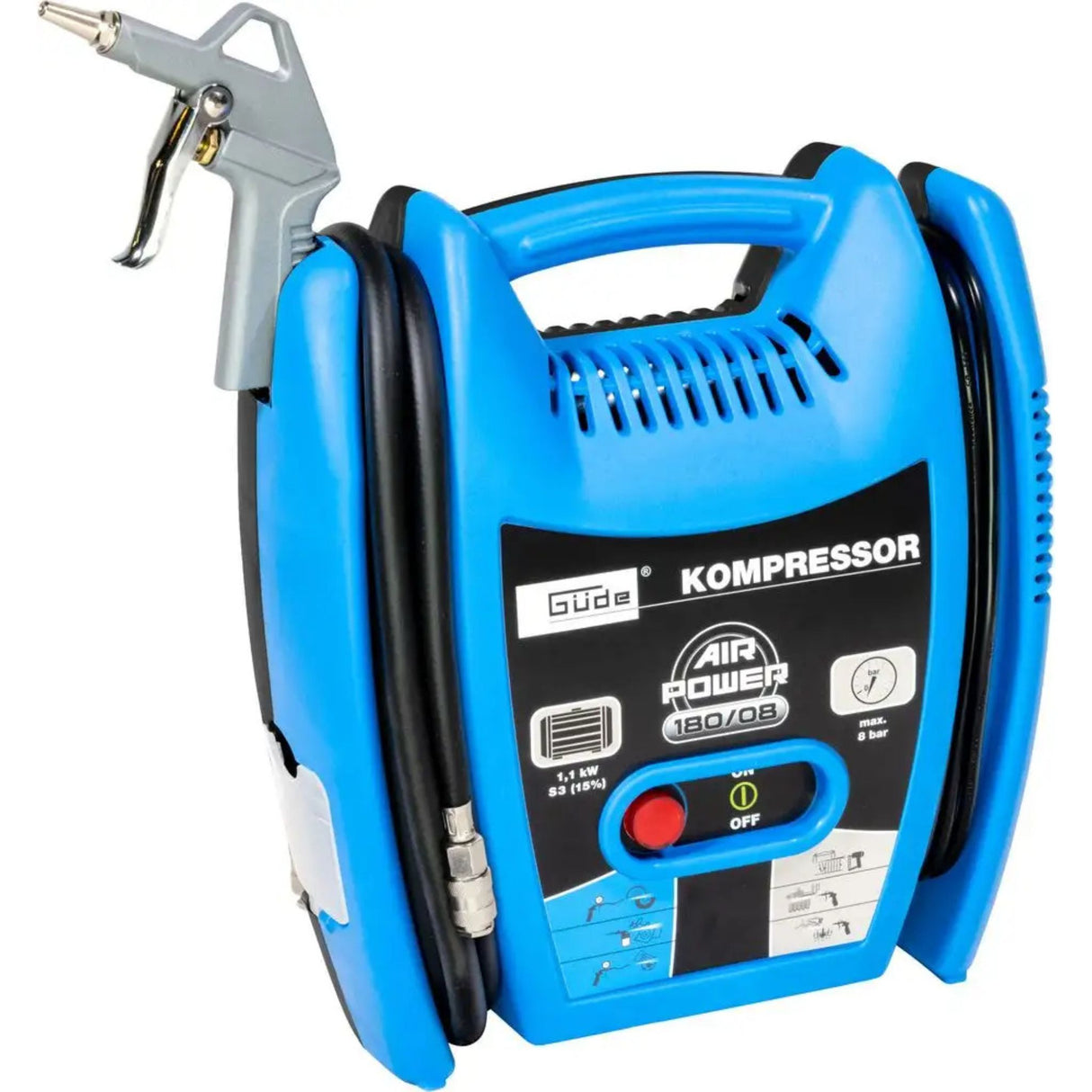 Compressore d'aria portatile Güde Airpower 180/08