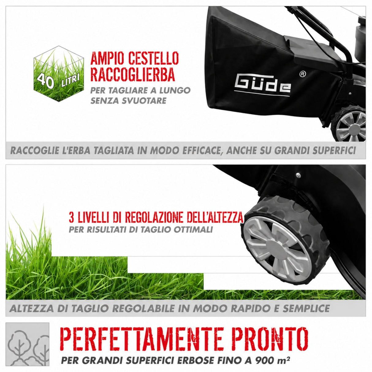 Tondeuse Güde ECO WHEELER 412.2 P