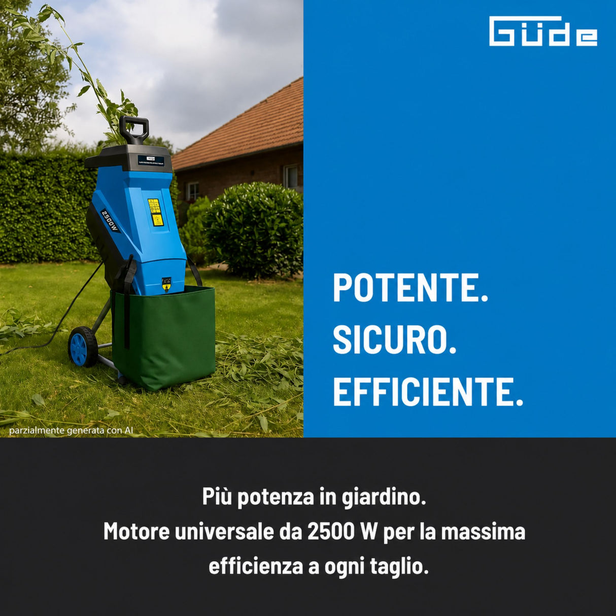Broyeur de jardin Güde GH 2501