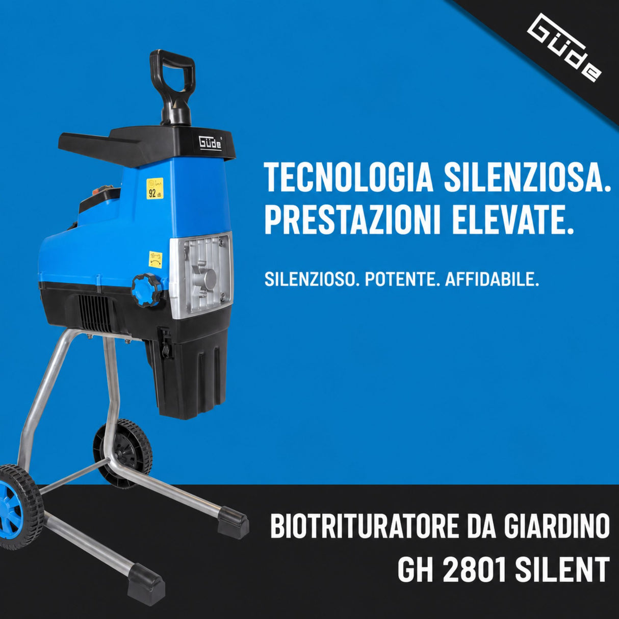 Broyeur silencieux Güde GH 2801 SILENT