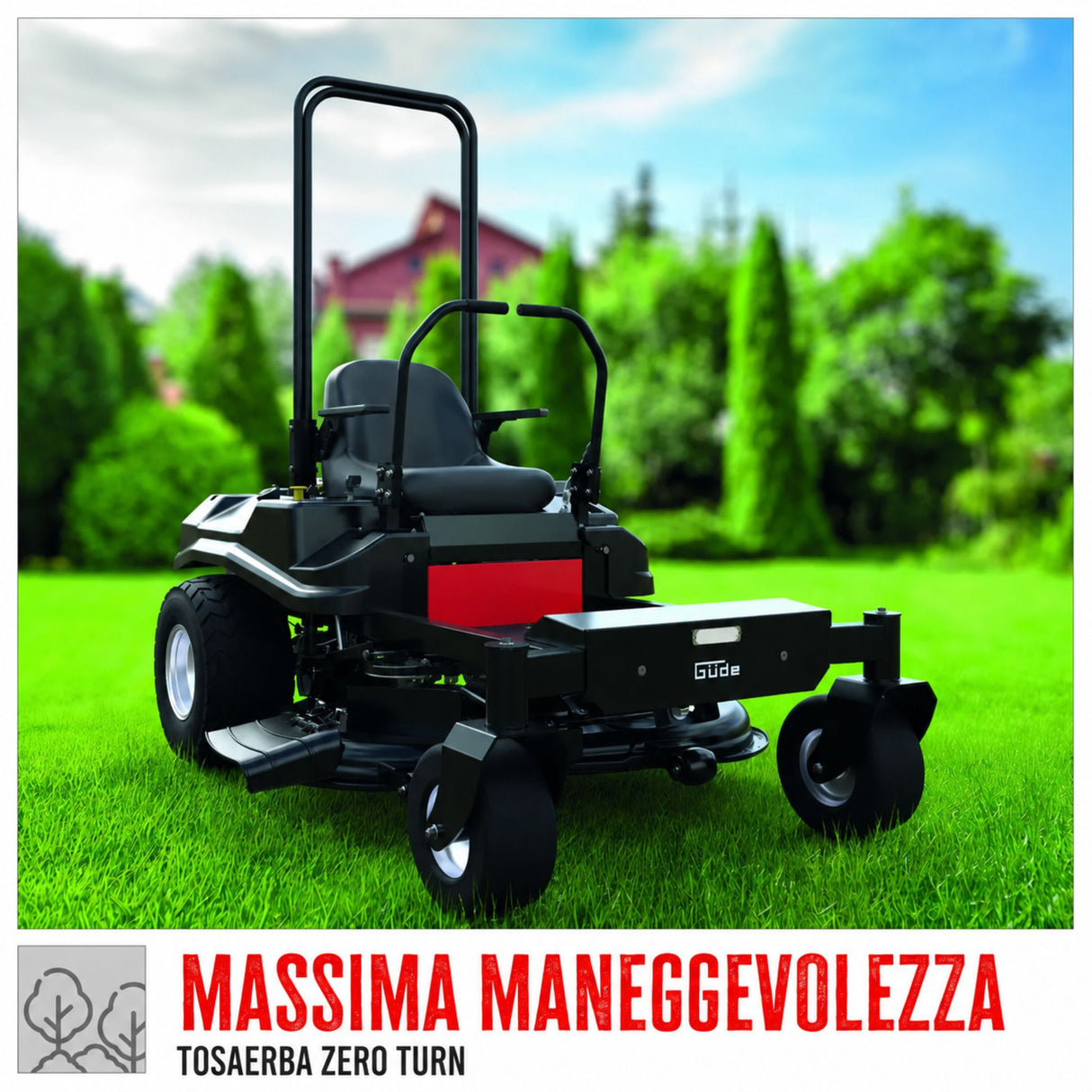 Tondeuse autoportée Güde GZT 1070