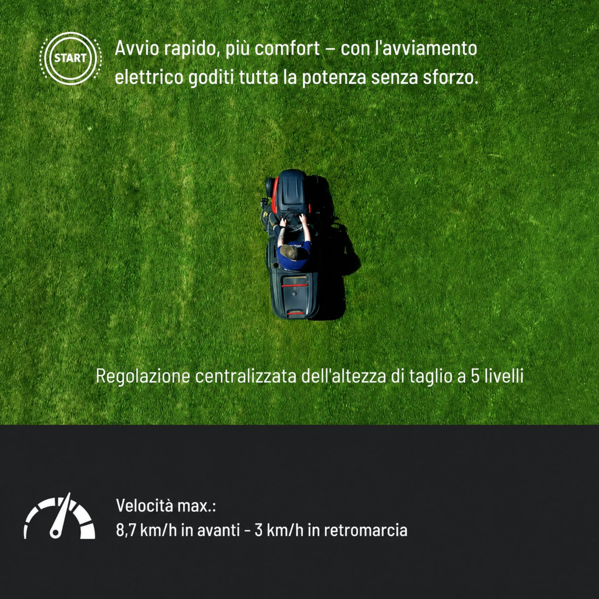 Tondeuse autoportée Güde GAR 960 T