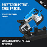 Scie à ruban pour métaux Güde MBS 1100 professionnelle 1100 W