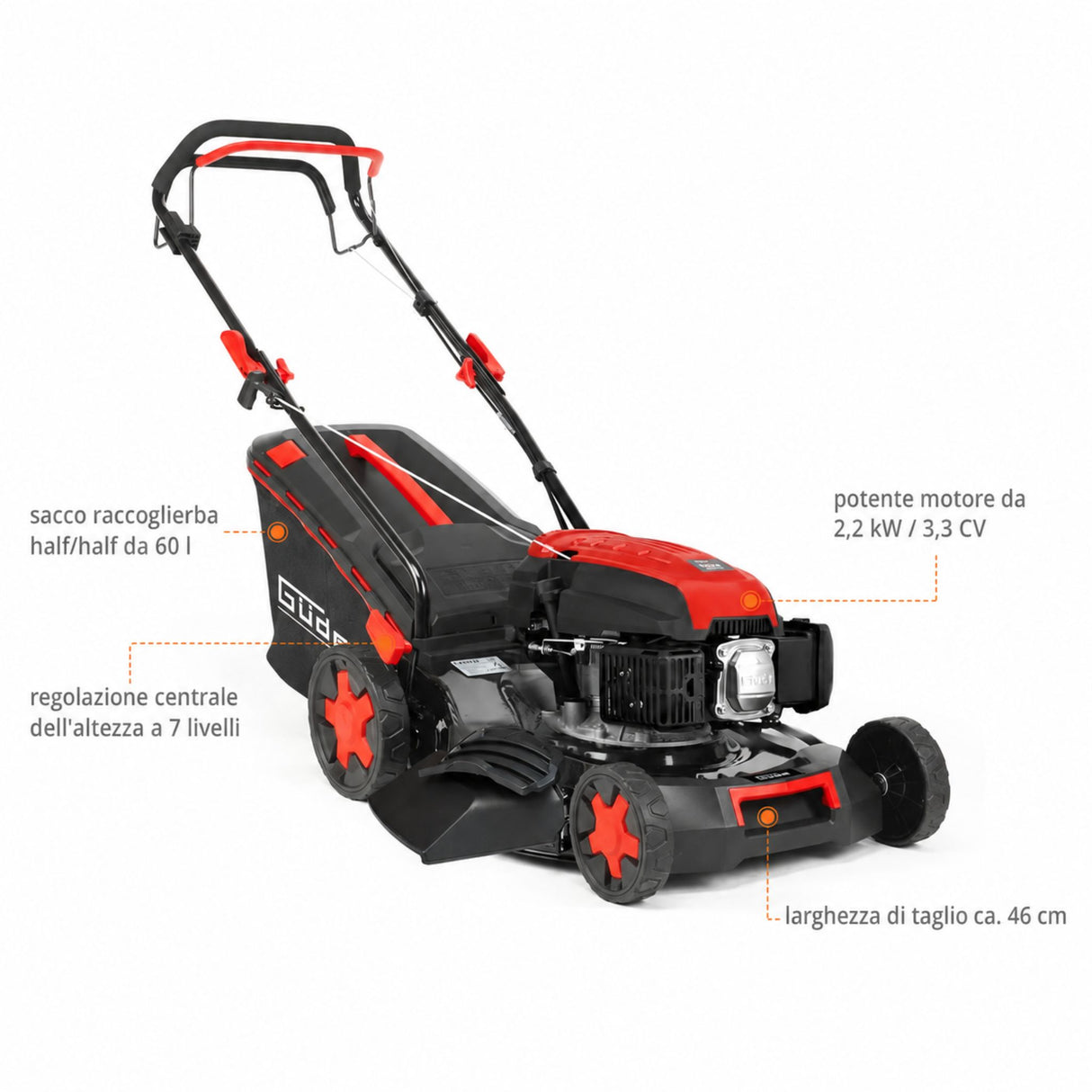 Tondeuse à gazon Güde BIG WHEELER 464.3 R