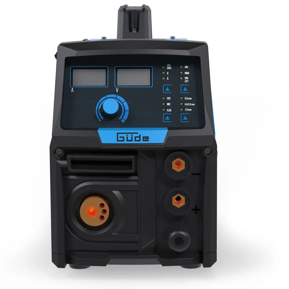 Poste à souder multiprocédé Güde Uni-Mig 165 SYN – onduleur monophasé 230V, MIG/MAG, MMA, fil fourré et TIG