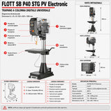 Perceuse à colonne Flott SB P40 STG PV Electronic