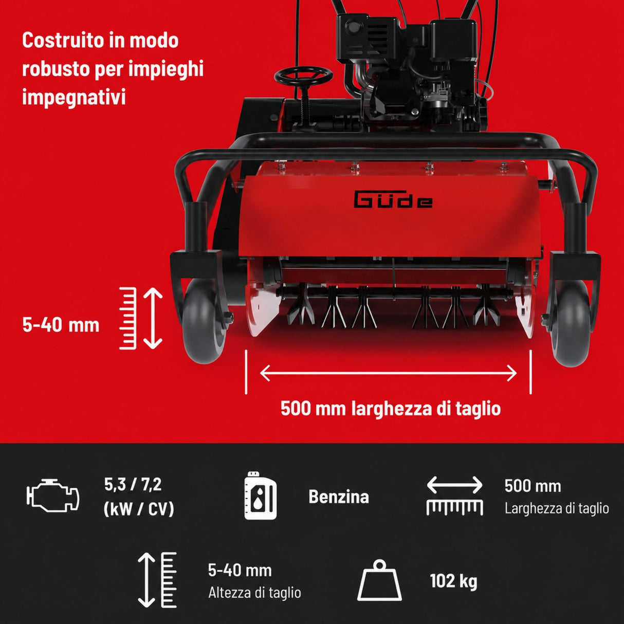 Broyeur à fléaux Güde GSM 500